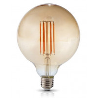 Żarówka Retro Led E27 7W Edison Filament - Kula, Barwa Ciepłobiała