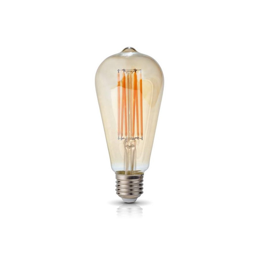 Żarówka Retro LED 7W Edison, Filament - Barwa Ciepłobiała - E27