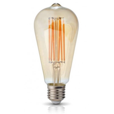 Żarówka Retro LED 7W Edison, Filament - Barwa Ciepłobiała - E27