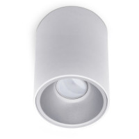 Aluminiowa Lampa typu Spot - Tuba Halogenowa Natynkowa Ø97 Biała