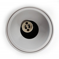 Aluminiowa Lampa typu Spot - Tuba Halogenowa Natynkowa Ø97 Biała