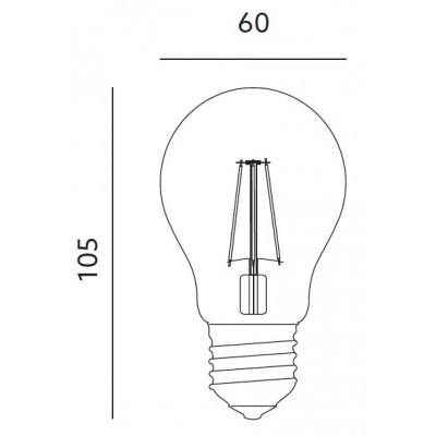 Żarówka Led E27 11,5w Barwa Neutralna Biała - Edison Filament