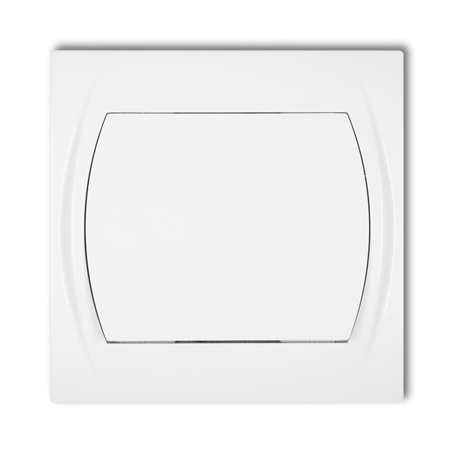 Włącznik Światła Podtynkowy Jednobiegunowy Logo Biały Lwp-1