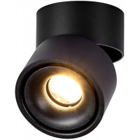 Ruchomy Reflektor Plafon Natynkowy LED 10W Tuba, Czarny
