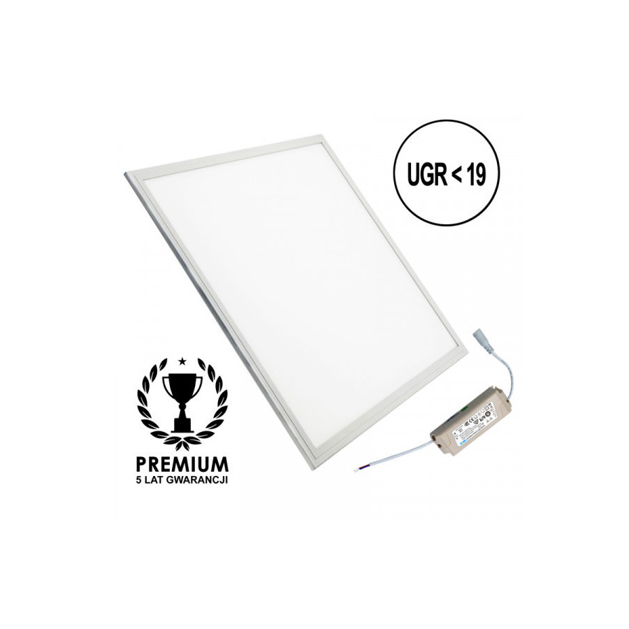 Panel LED Capri 40W, 60x60cm, 4400lm, Barwa Neutralna, UGR, 5 Lata Gwarancji