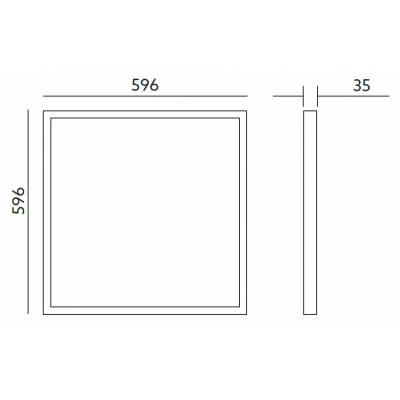 Panel LED Capri 40W, 60x60cm, 4400lm, Barwa Neutralna, UGR, 5 Lata Gwarancji