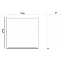 Panel LED Capri 40W, 60x60cm, 4400lm, Barwa Neutralna, UGR, 5 Lata Gwarancji