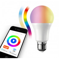 Inteligentna żarówka LED RGB+W E27 ~9W WIFI TUYA