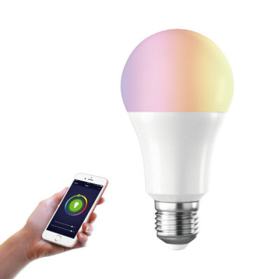 Inteligentna żarówka LED RGB+W E27 ~9W WIFI TUYA