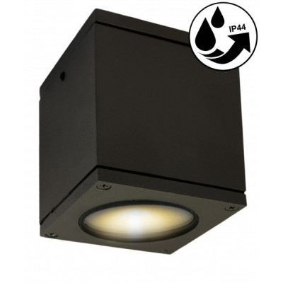 LAMPA Sufitowa ZEWNĘTRZNA Q17R Plafon LED Ogrodowa IP44 - Czarna