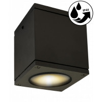LAMPA Sufitowa ZEWNĘTRZNA Q17R Plafon LED Ogrodowa IP44 - Czarna