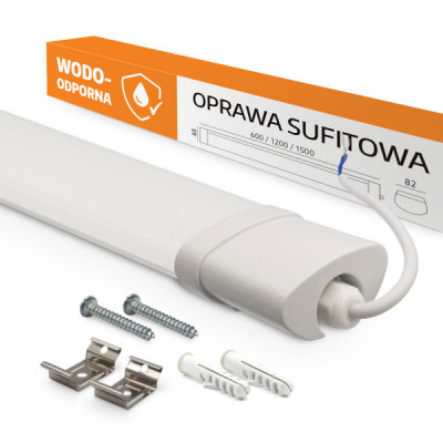 Oprawa Liniowa LED C-3, 18W, Barwa Neutralna, Hermetyczna