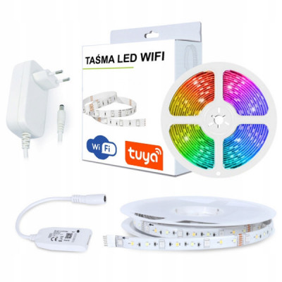 Inteligentna Taśma LED RGB+W WiFi TUYA - 5m 24w