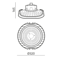 Oprawa Led Nina High Bay 200w 110° 4000k Ip65