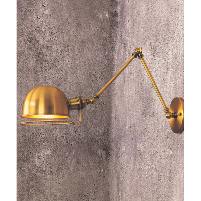 LAMPA ŚCIENNA KINKIET LOFTOWY MOSIĘŻNY GLUM W2