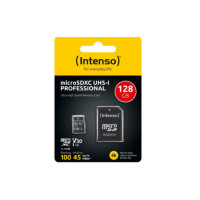 Intenso MicroSDXC - Karta pamięci 128 GB Class 10 45|100 MB|s z adapterem