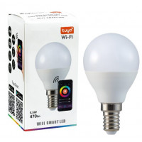 Inteligentna żarówka LED RGB+W E14 5,5W WIFI TUYA
