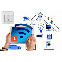 Inteligentne Gniazdko Zewnętrzne WiFi - Smart Home Wodoodporne IP55 - Zdalne Sterowanie