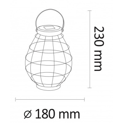 Lampion Solarny LED, Latarenka Stojąca Solarna KOGE