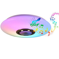 MAGIC MUSIC plafon, oprawa LED 18W z głośnikiem BLUETOOTH + RGB