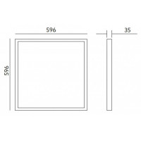 Panel LED Capri 40W PRO, 60x60cm, 4400lm, Barwa Ciepła, 5 Lata Gwarancji