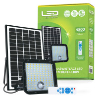 Naświetlacz Solarny LED 30w Premium Barwa Neutralna Biała