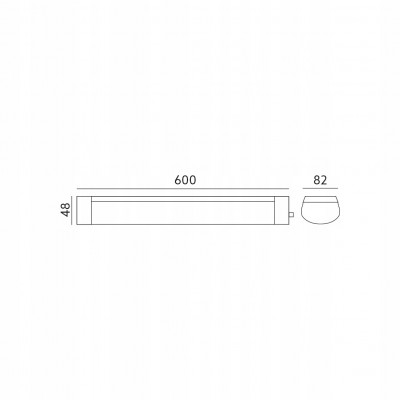 Oprawa Liniowa LED - 18W, Barwa Neutralna, Hermetyczna