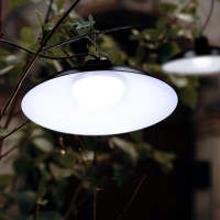 Lampa solarna 2x0,5W oświetlenie zewnętrzne barwa zimna DWA KLOSZE