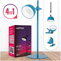 Lampka Biurkowa LED Bezprzewodowa Akumulatorowa Magnetyczna 2,5W CCT NIEBIESKA