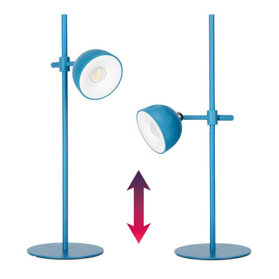 Lampka Biurkowa LED Bezprzewodowa Akumulatorowa Magnetyczna 2,5W CCT NIEBIESKA