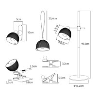 Lampka Biurkowa LED Bezprzewodowa Akumulatorowa Magnetyczna 2,5W CCT NIEBIESKA