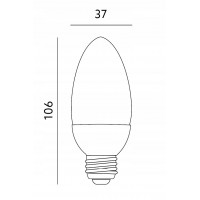 6x Żarówka LED E27 9W~60W PREMIUM - Zimnobiała