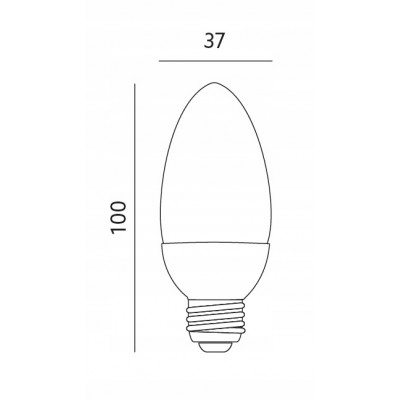 6x Żarówka LED E27 7W - 525lm Neutralna