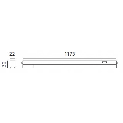 2x Oprawa LED Podszafkowa 14W Meblowa 4000k LLS