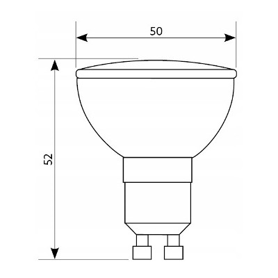 ŻARÓWKA LED 5W ~30W GU10 barwa CIEPŁA BIAŁA