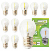 10x ŻARÓWKA LED E27 1,3W Edison Filament Ciepła