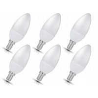 6x Żarówka LED E27 7W - 45W - 525lm Ciepłobiała