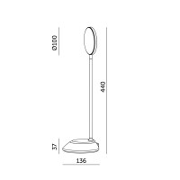 Lampka biurkowa LED BEZPRZEWODOWA 5W Przenośna USB Regulacja Barw ZIELONA