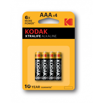 Bateria AAA KODAK XTRALIFE R3 1,5V alkaliczna BLISTER 4 szt MAŁY PALUSZEK