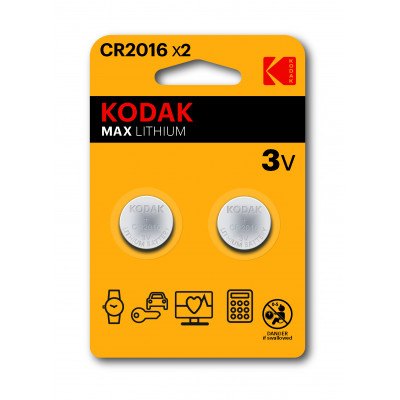 Bateria KODAK MAX CR2016 3V...