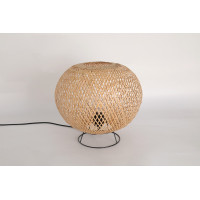 Lampa Stołowa Styl Boho Naturalna ABAŻUR Bambusowy 1xE27 Dekoracyjna