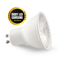 10x Żarówka Premium LED GU10 5W Dioda Samsung Barwa Ciepła biała Zestaw