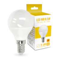 Żarówka LED E14 8,5W MB 3000K Barwa Ciepła Biała 180 stopni 806lm Ledowa