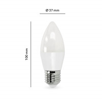 Żarówka E27 LED świeczka SW 8,5W Barwa Biała Ciepła 180 stopni 3000K 806lm