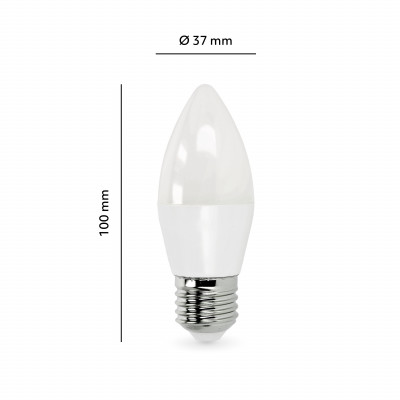 Żarówka E27 LED świeczka SW 8,5W Barwa Biała Zimna 180 stopni 6500K 806lm