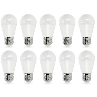 10x Żarówka LED Kulka MB 8,5W E27 Barwa Ciepłobiała 3000K 806lm ZESTAW