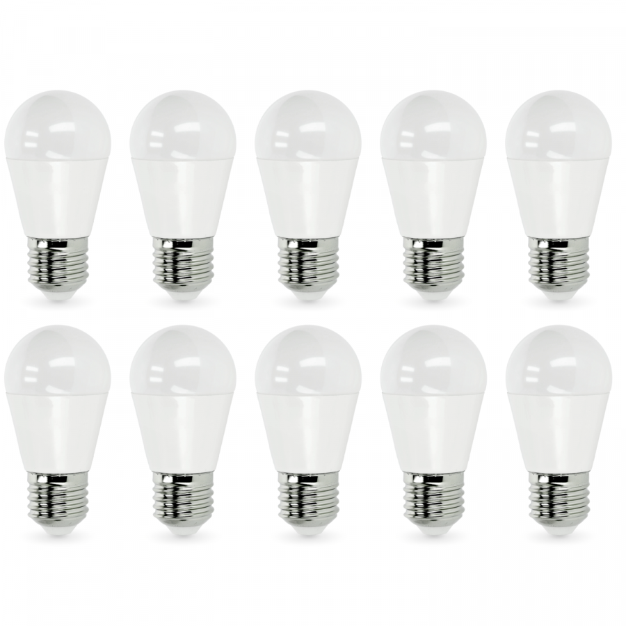 10x Żarówka LED Kulka MB 8,5W E27 Barwa Ciepłobiała 3000K 806lm ZESTAW