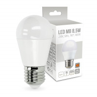 10x Żarówka LED Kulka MB 8,5W E27 Barwa Neutralna biała 4000K 806lm ZESTAW