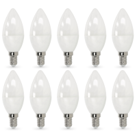 10x Żarówka Świeczka LED SW 8,5W E14 Barwa Ciepła 806lm 3000K ZESTAW