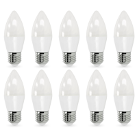 10x Żarówka E27 LED świeczka SW 8,5W Barwa Neutralna 4000K 806lm ZESTAW